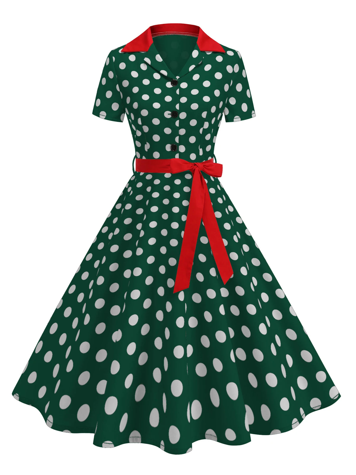 Women's Polka Dot 50s Party Dress
