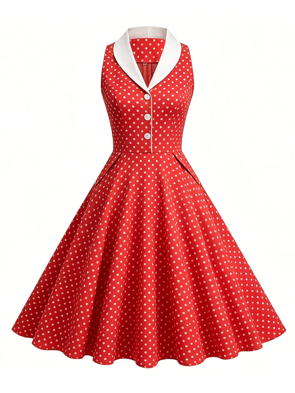 Women's 50s Polka Dot Party Dress