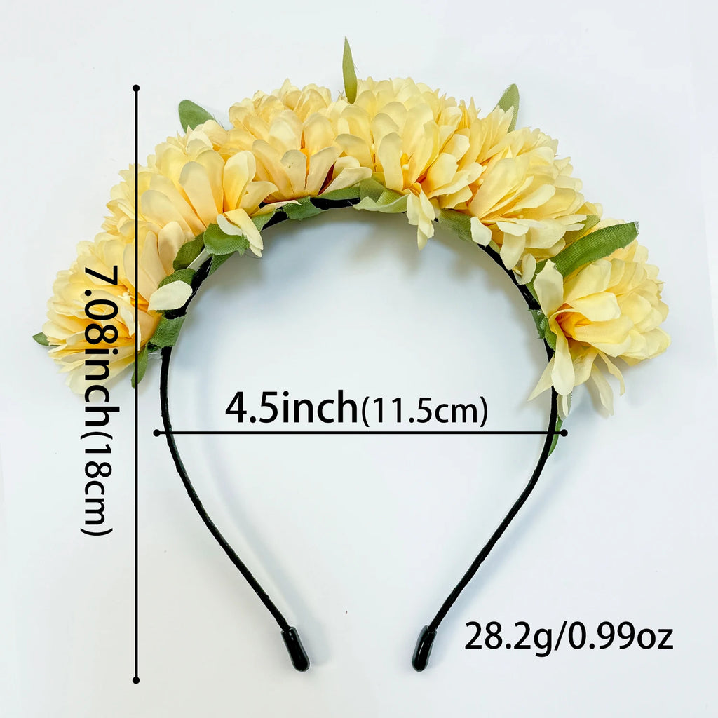 Floral Wedding Headband Set