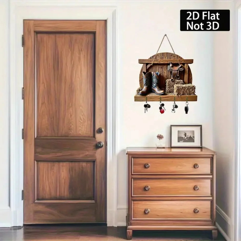 Western Cowboy Boots Wall Hook