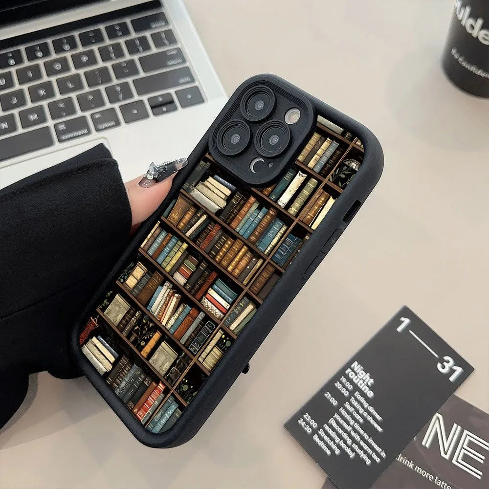 Bookshelf Pattern Phone Case