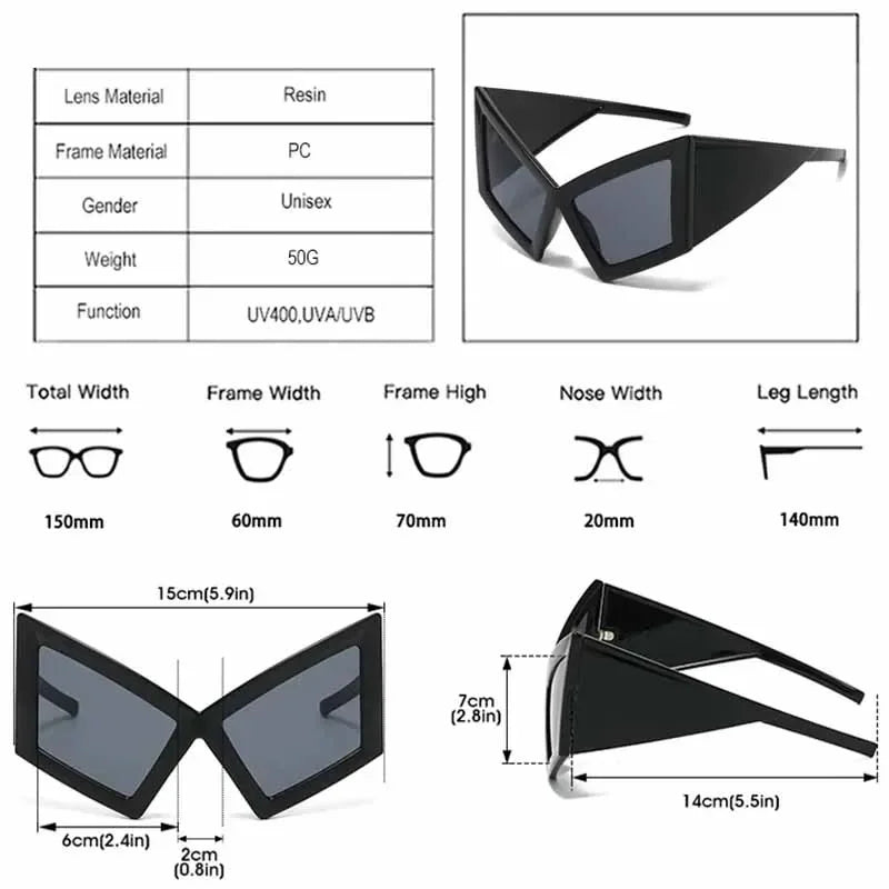 Women's Oversized Cat Eye Sunglasses
