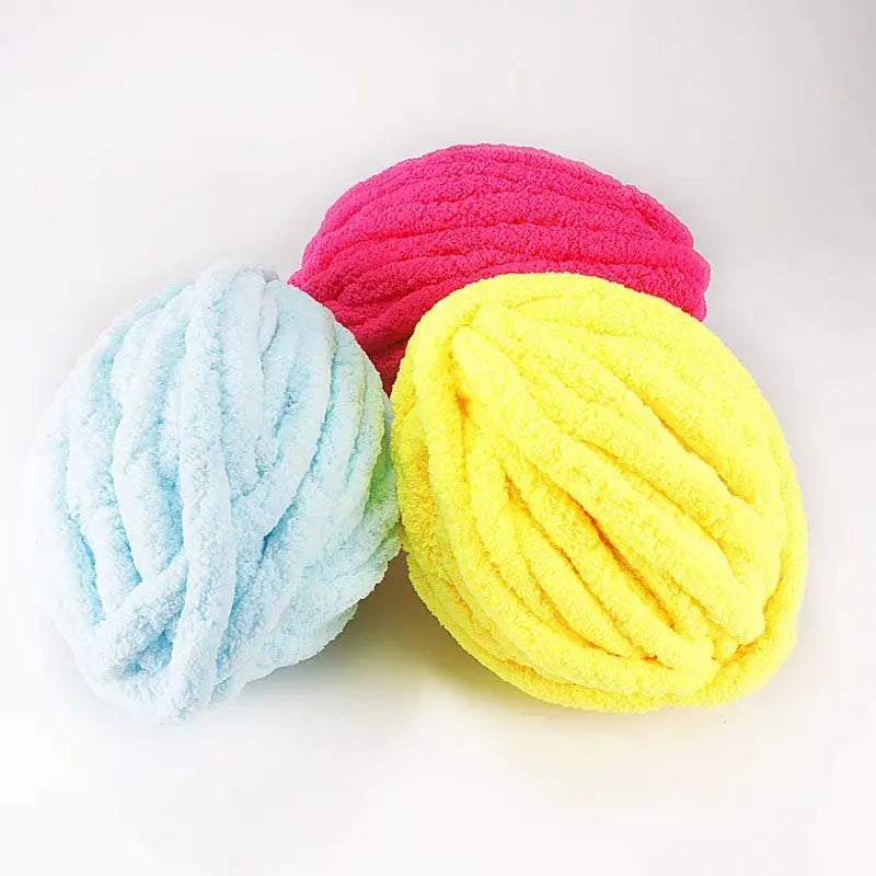 Chenille Yarn Blanket Kit – DIY Knitting Yarn