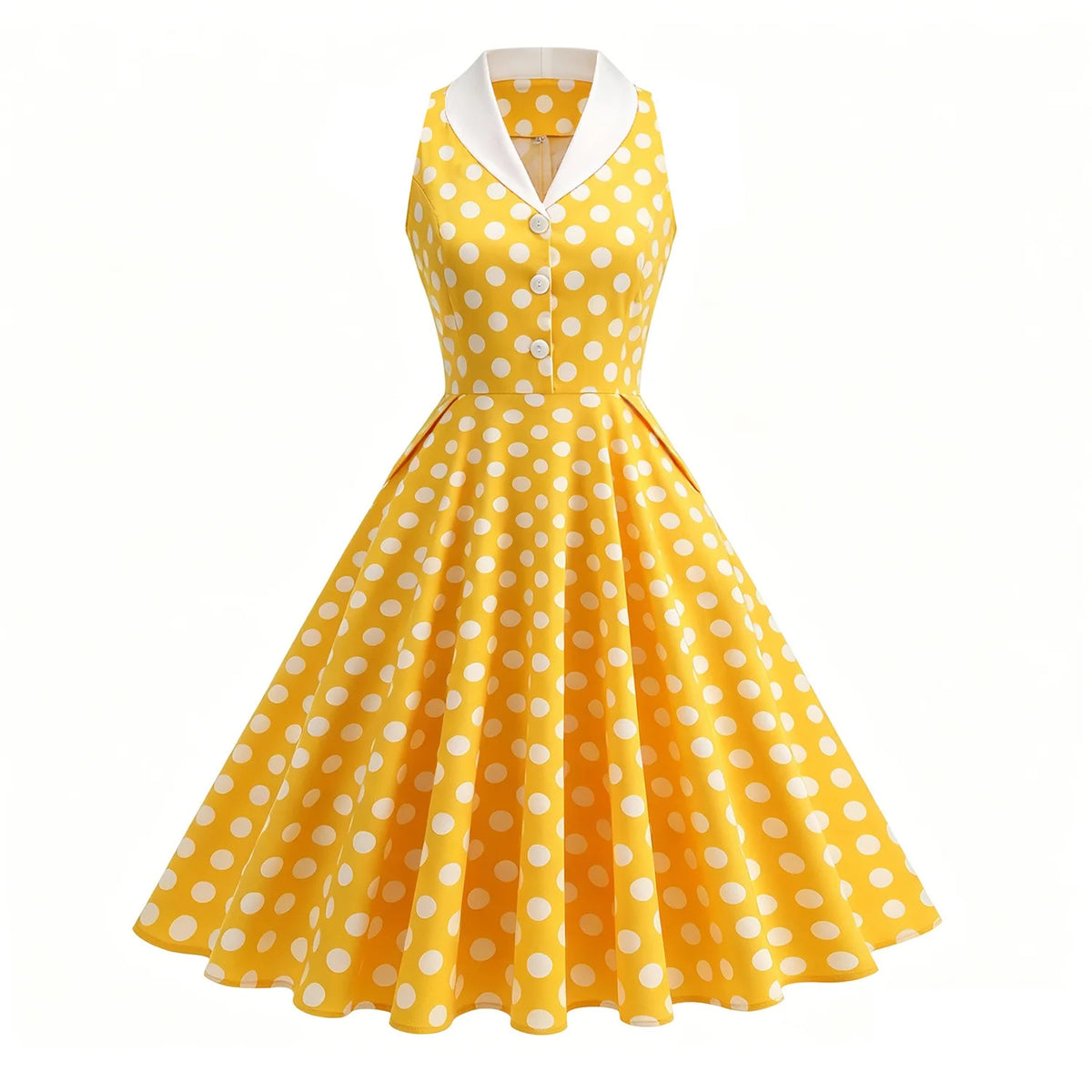 Women's 50s Polka Dot Party Dress