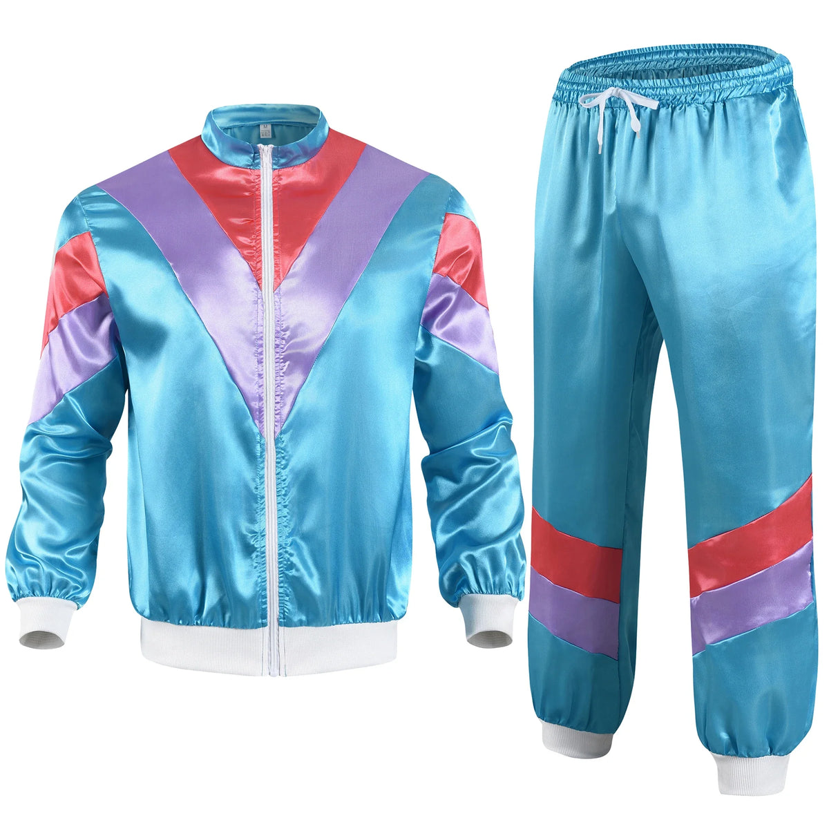 80s 90s Retro Tracksuit – Hip Hop Windbreaker Set