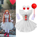 Kids' Grey Clown Halloween Costume Dress
