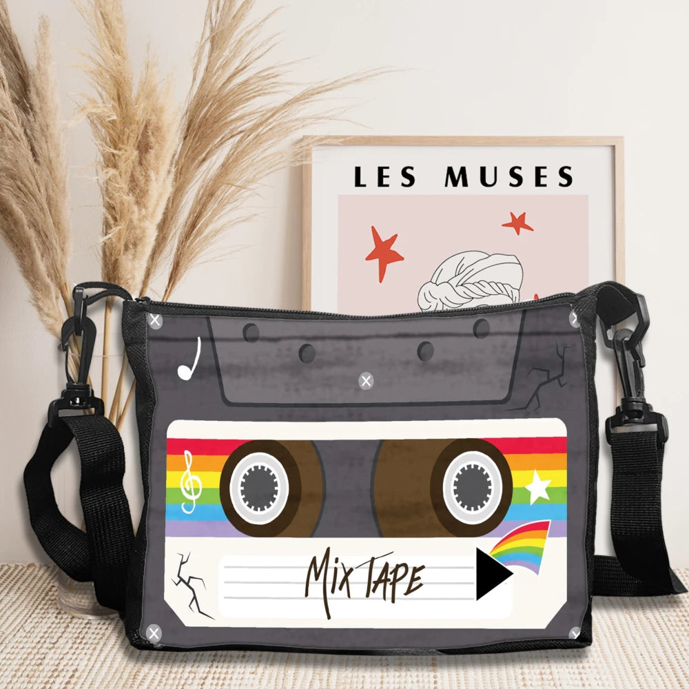Retro Cassette Tape Crossbody Bag