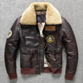 Men's Air Force Flight Jacket – Fur Collar Leather Coat